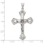 Sterling Silver Antiqued Crucifix Pendant - Image 4