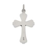 Sterling Silver Antiqued and Brushed INRI Crucifix Pendant - Image 4