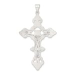 Sterling Silver Polished Large INRI Crucifix Pendant - Image 4