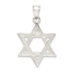 Sterling Silver Polished Star of David Pendant - Image 4