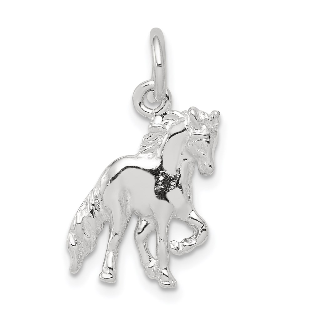 QC846.jpg Sterling Silver Horse Charm - Image 1