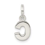 Sterling Silver Letter C Initial Charm - Image 4