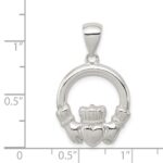 Sterling Silver Claddagh Pendant - Image 3