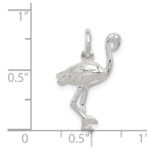 Sterling Silver Flamingo Charm - Image 3