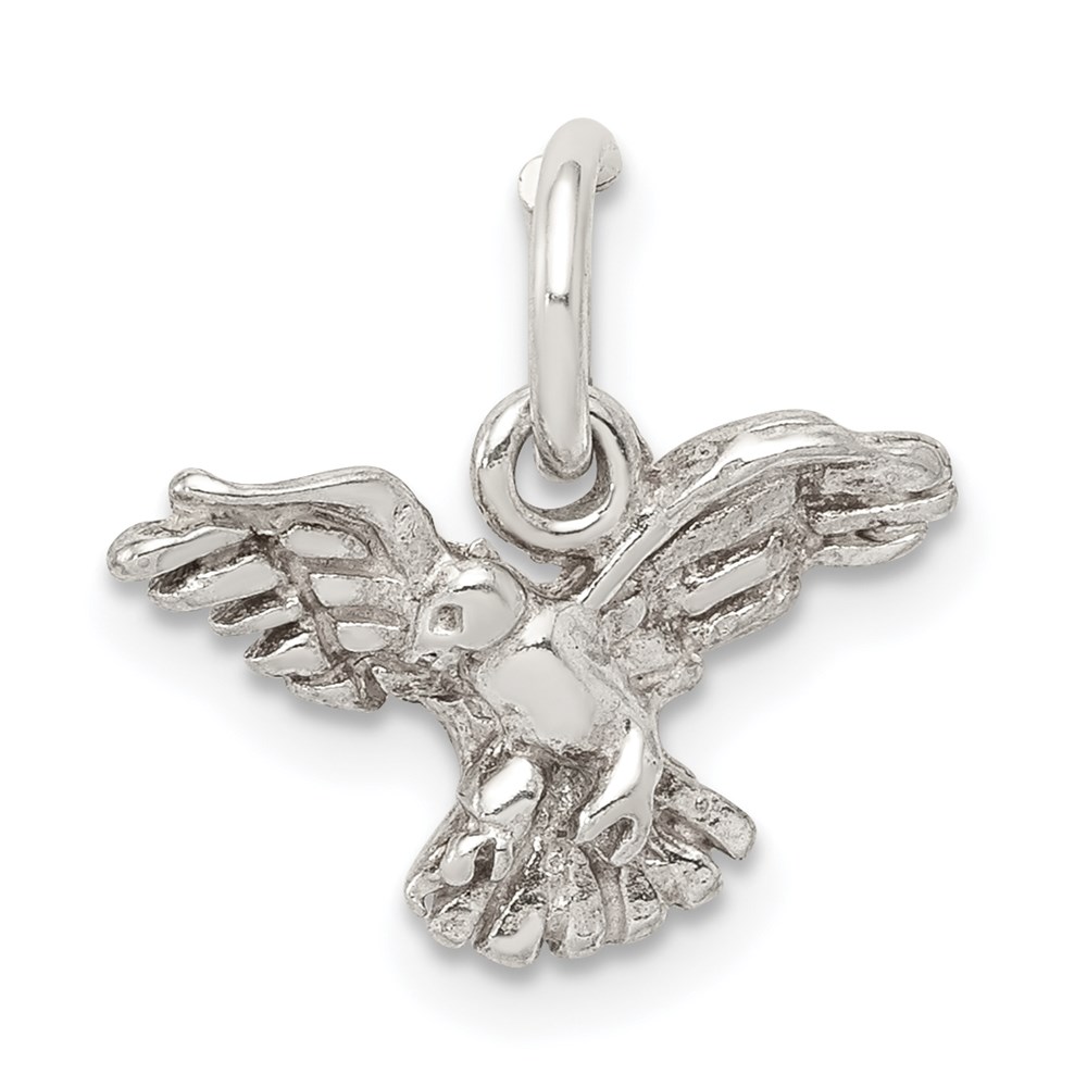 QC881.jpg Sterling Silver Eagle Charm - Image 1