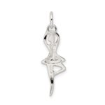 Sterling Silver Polished Ballerina Pendant - Image 4