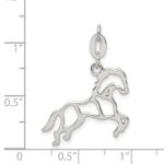 Sterling Silver Polished Horse Charm - Image 3