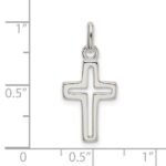 Sterling Silver Cut-out Cross Charm - Image 4