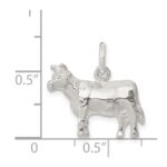 Sterling Silver Cow Charm - Image 3