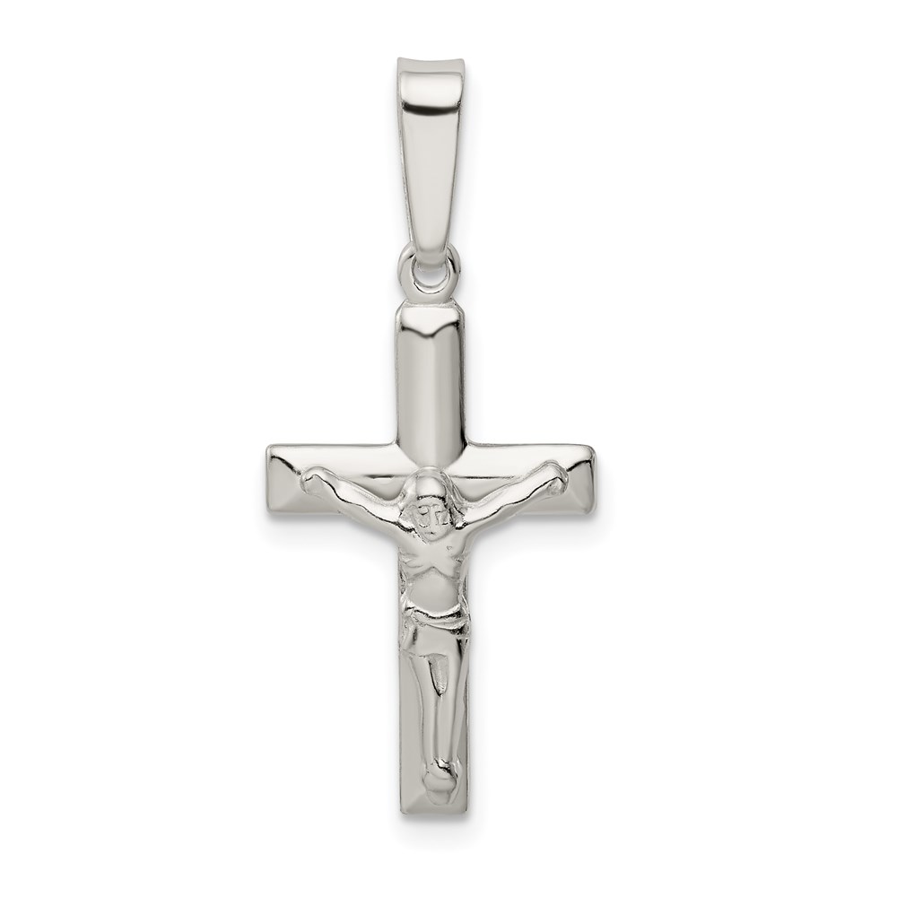 QC9096.jpg Sterling Silver Polished Crucifix Pendant - Image 1