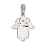 Sterling Silver Antiqued Marcasite Chamseh Pendant - Image 3