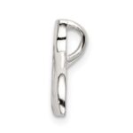 Sterling Silver Polished Filigree Whale Tail Chain Slide - Image 2