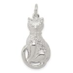 Sterling Silver Cat Charm