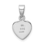 Sterling Silver Rhodium-plated Antiqued Love My Dog Pendant - Image 3
