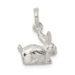 Sterling Silver 3-D Rabbit Charm - Image 3
