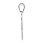 Sterling Silver Rhod-plated Enameled Autism Puzzle Piece Pendant - Image 2