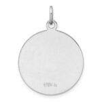 Sterling Silver Platinum-plated & Gold Tone St. Anthony Medal Pendant - Image 3