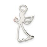 Sterling Silver & Rose Enamel LOVE YOU MORE Heart Pe - Image 3