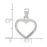 Sterling Silver Enamel LOVE YOU MOM Heart Pendant - Image 5