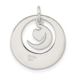 Sterling Silver Enamel I LOVE YOU TO THE MOON AND BACK Pendant - Image 3