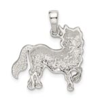 Sterling Silver Rhod-pltd Multi-color Preciosa Crystal Unicorn Pendant - Image 3