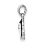 Sterling Silver RH-plated Multi-color Enameled Penguin Children's Pendant - Image 2