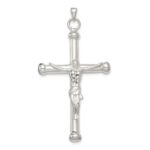 Sterling Silver Polished Crucifix Pendant