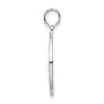 De-Ani Sterling Silver Rhodium-Plated Textured Turks and Caicos with Sailboat Pendant - Image 2