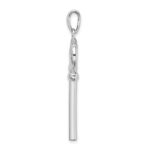 De-Ani Sterling Silver Rhodium-Plated 3D Key to My Heart Key Pendant - Image 2