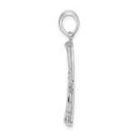 De-Ani Sterling Silver Rhodium-Plated Polished Large Key West USA Pendant - Image 3