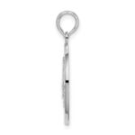 De-Ani Sterling Silver Rhodium-Plated Textured Key West with Sailboat Pendant - Image 2