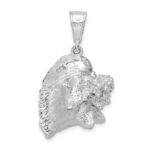 De-Ani Sterling Silver Rhodium-Plated Polished 3D Conch Shell Pendant - Image 3