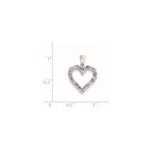 Sterling Silver Rhodium-plated Tanzanite & Diamond Pendant - Image 3