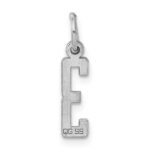 Sterling Silver/Rhodium-plated Elongated Polished Number 3 Charm - Image 4