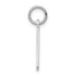 Sterling Silver/Rhodium-plated Elongated Polished Number 9 Charm - Image 2