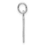 Sterling Silver/Rhodium-plated Elongated Number 20 Charm - Image 2