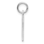 Sterling Silver/Rhodium-plated Elongated Number 27 Charm - Image 2