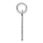 Sterling Silver/Rhodium-plated Elongated Number 28 Charm - Image 2