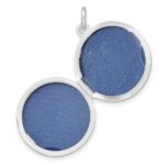 Sterling Silver Rhodium-plated CZ Compass 20mm Round Locket - Image 5