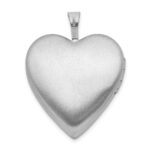 Sterling Silver Rh-plated Epoxy 20mm Forever In My Heart Rose Locket - Image 3