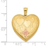 1/20 14K Gold Filled 4-Frame Enameled Heart Locket - Image 4