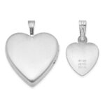 Sterling Silver RH-plated YOU ARE MY... 20mm/12mm Locket/Pendant Set - Image 3
