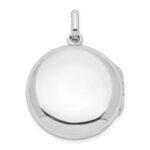 Sterling Silver Antiqued Filigree Floral Top 21mm Locket Pendant - Image 3