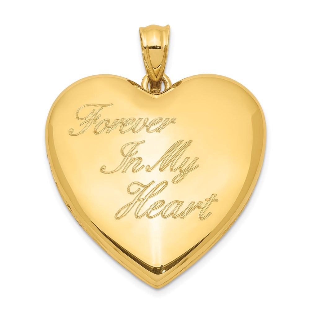 QLS996.jpg Sterling Silver Gold-tone Forever In My Heart Ash Holder Heart Locket - Image 1