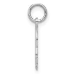 Sterling Silver Rh-plt Engraveable Boy Disc Charm Polish on Front/Back - Image 2