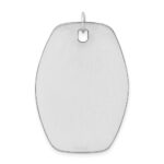 Sterling Silver Rh-plt Engraveable Polished Front/Satin Back Disc Charm - Image 6