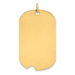 Sterling Silver GP Engraveable Dog Tag Disc Charm