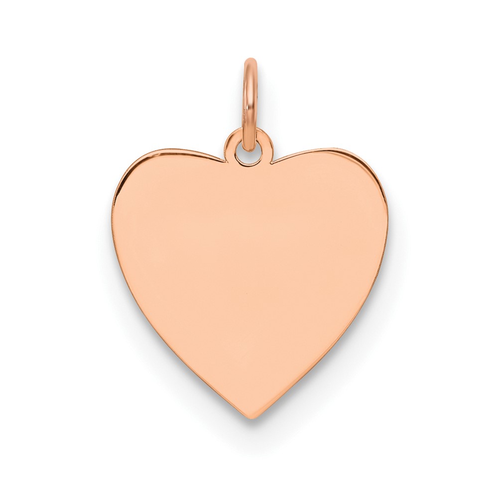 QM569R-1.jpg Sterling Silver RG Plated Engraveable Heart Polished Front/Satin Back Disc - Image 1