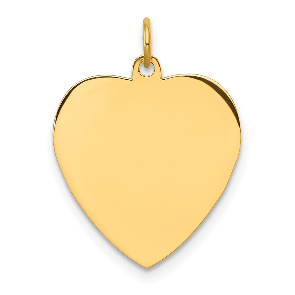 QM571G-2.jpg Sterling Silver GP Engraveable Heart Polished Disc Charm - Image 1