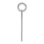 Sterling Silver/Rhodium-plated Polished Number 1 Charm - Image 2